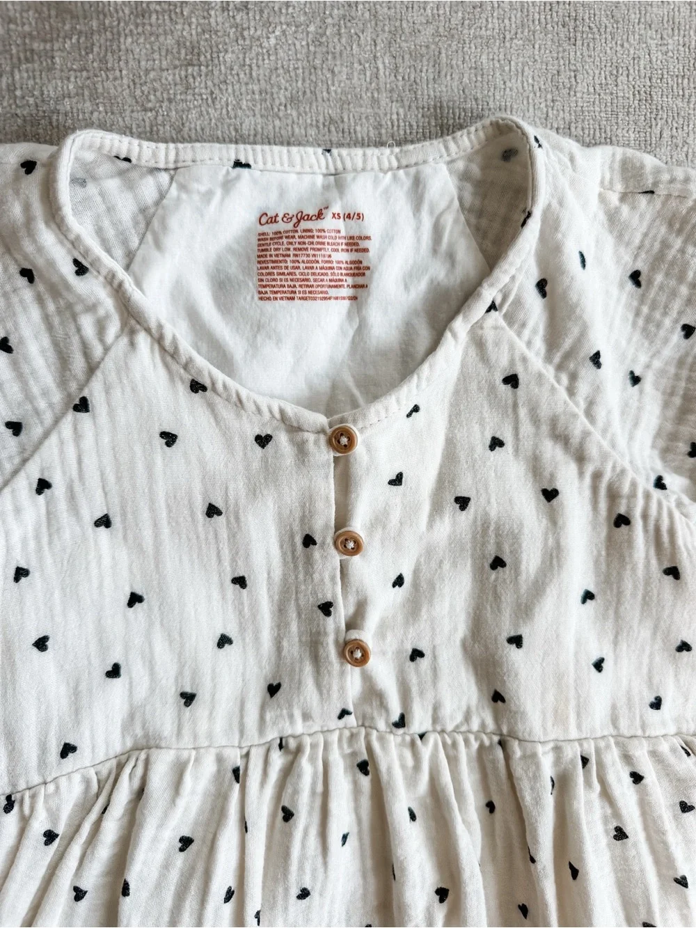 Cat & Jack Gauze Tiered Dress size XS